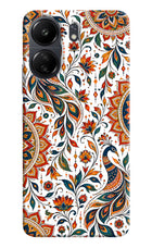 White Mayura Poco C65 Hard Case Back Cover by Casekaro