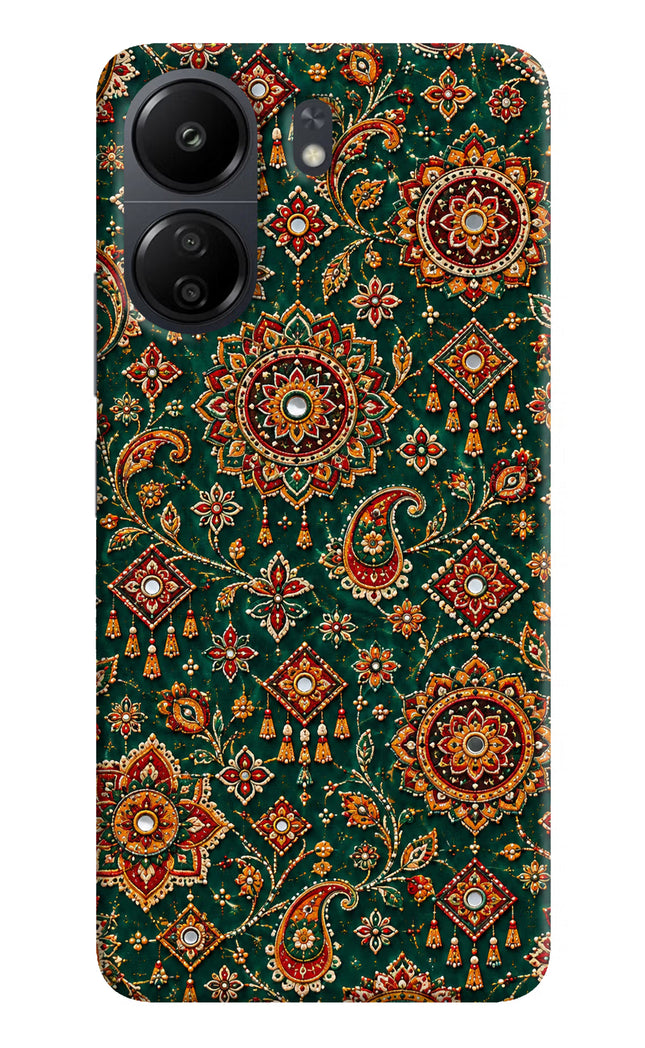 Green Pataka Poco C65 Hard Case Back Cover by Casekaro