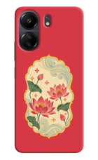 Pink Lotus Poco C65 Back Cover