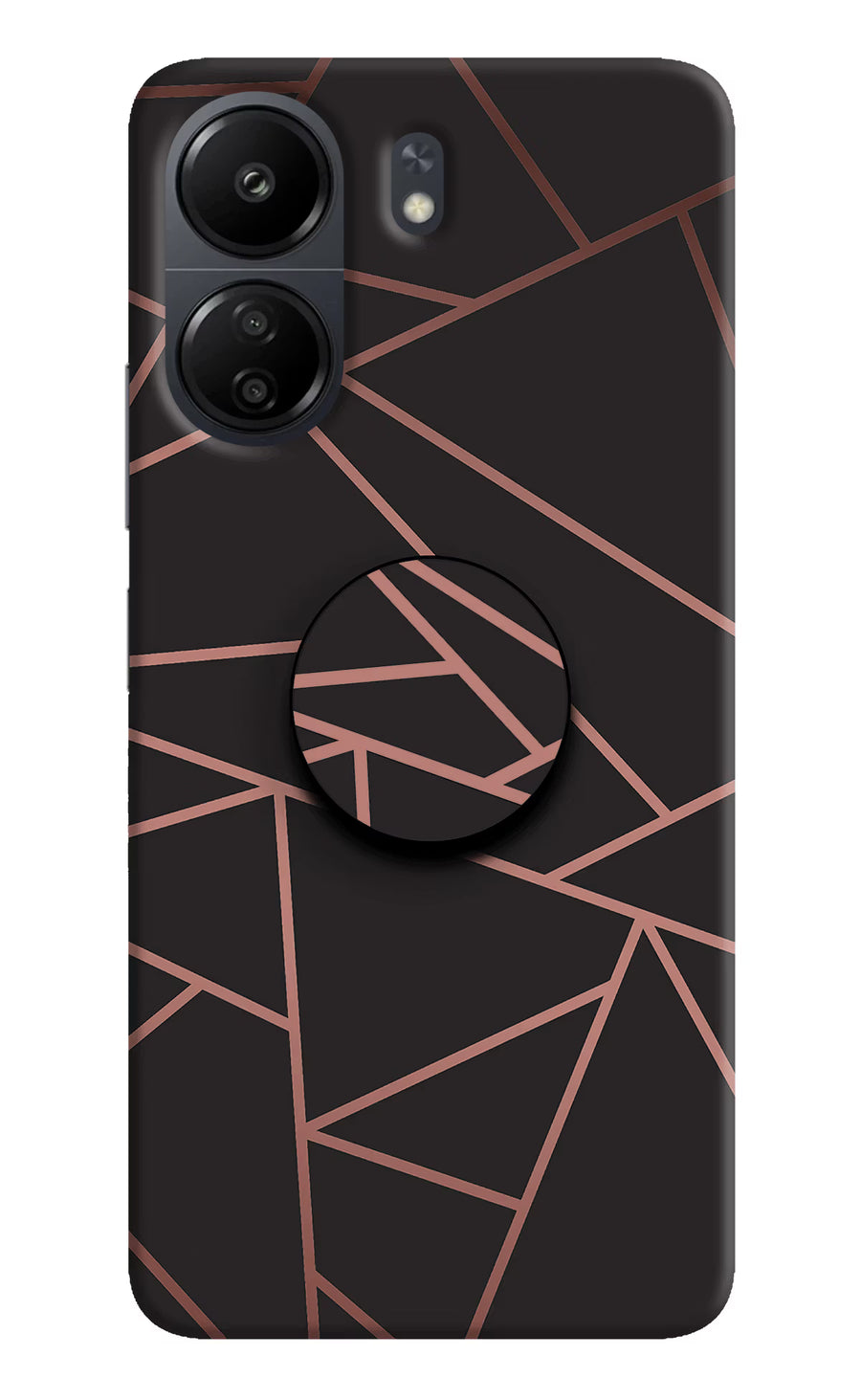 Geometric Pattern Poco C65 Pop Case, Hard case