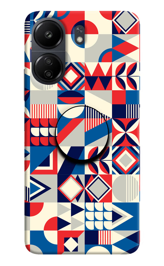 Colorful Pattern Poco C65 Pop Case by Casekaro