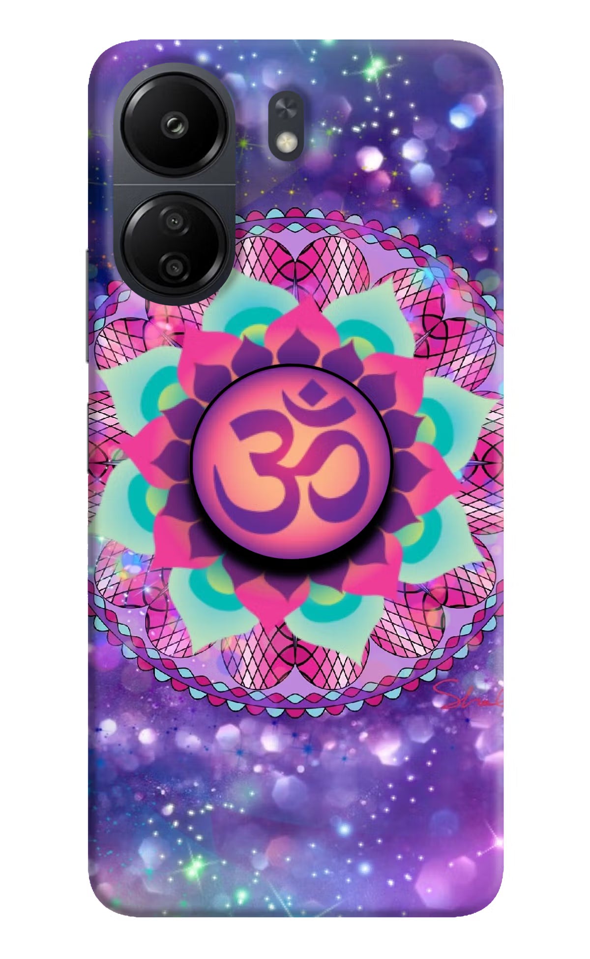 Om Purple Poco C65 Pop Case by Casekaro