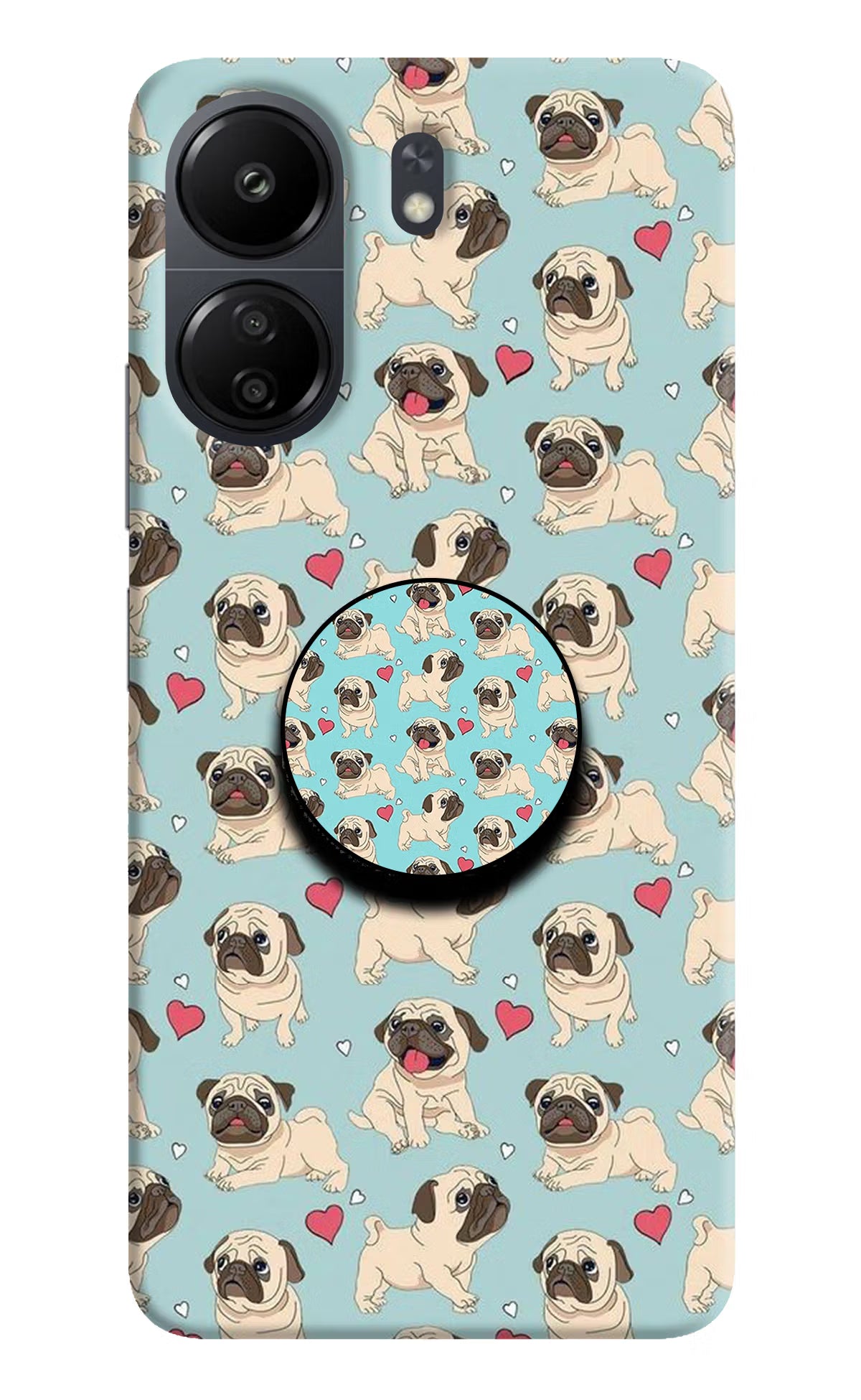Pug Dog Poco C65 Pop Case by Casekaro