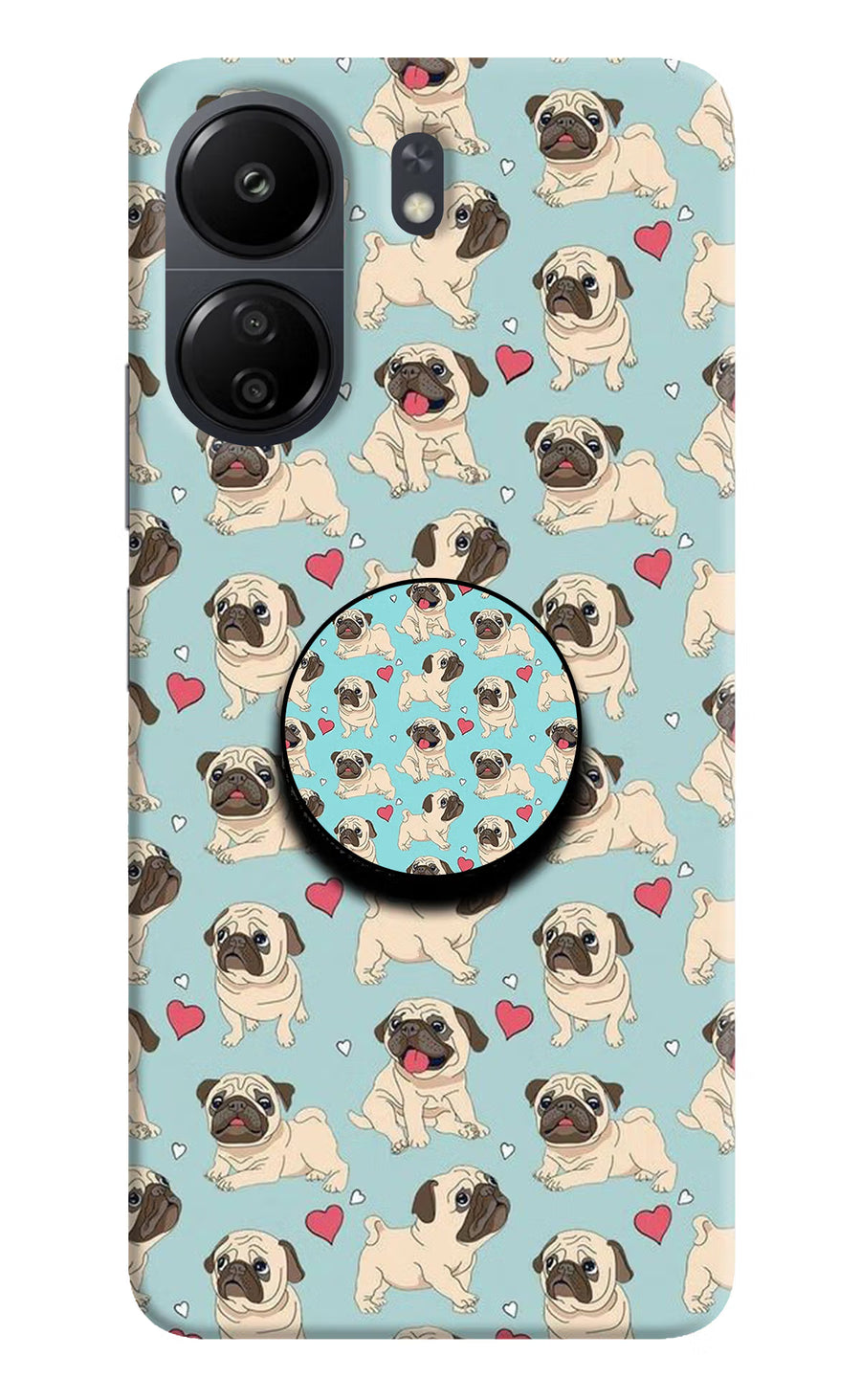 Pug Dog Poco C65 Pop Case, Hard case