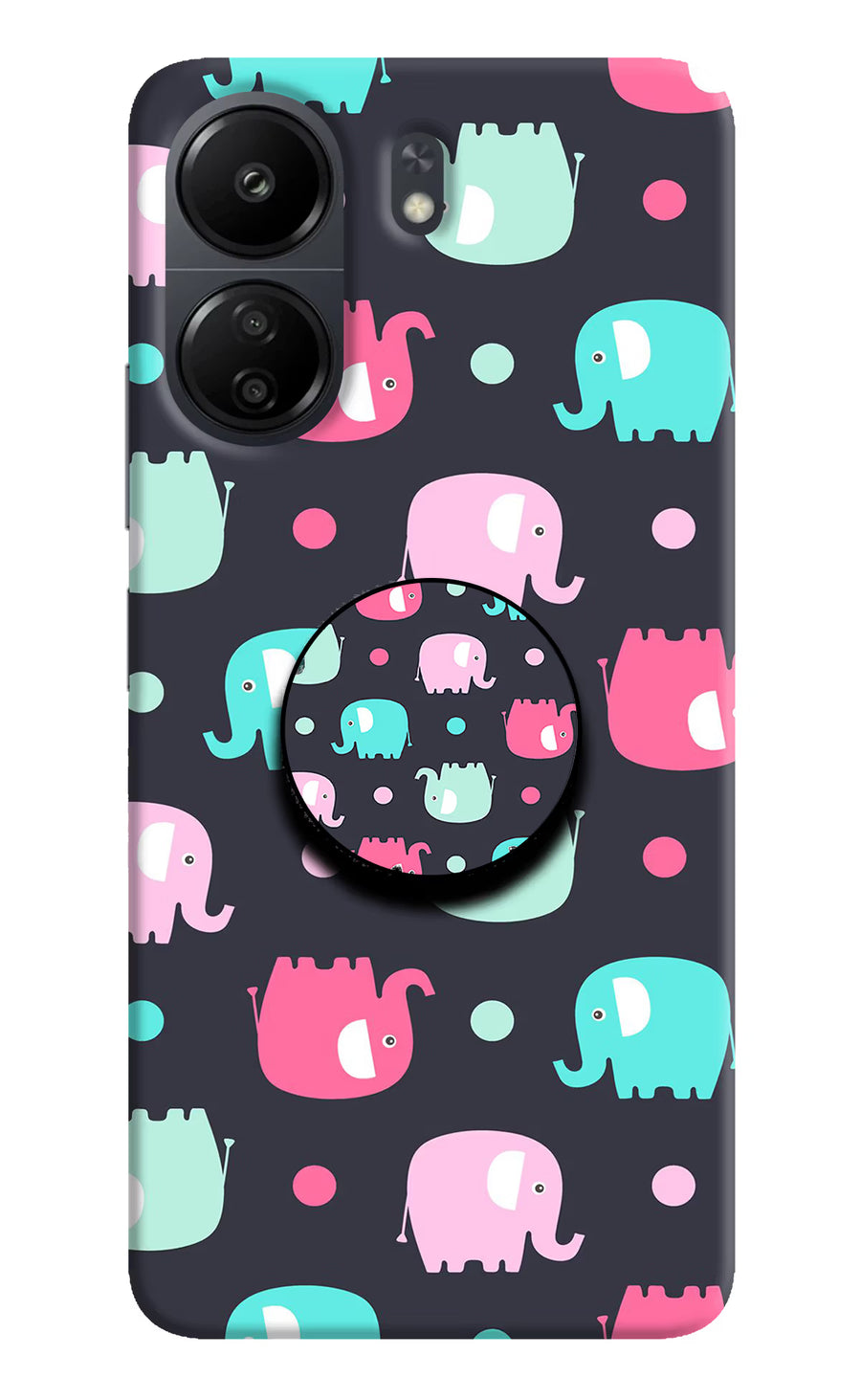 Baby Elephants Poco C65 Pop Case, Hard case