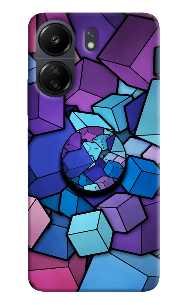 Cubic Abstract Poco C65 Pop Case by Casekaro