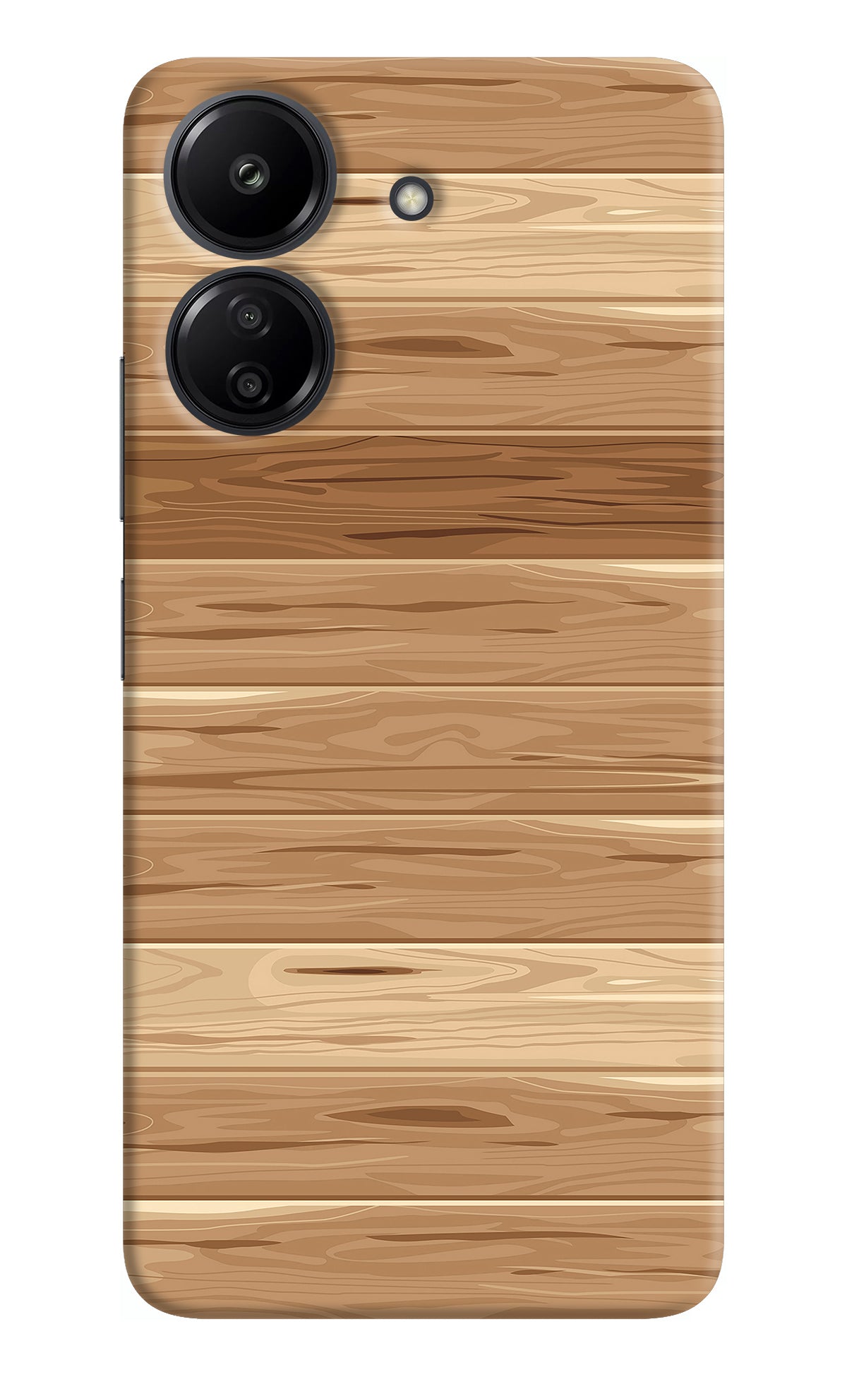 Wooden Vector Redmi 13C 4G Back Cover