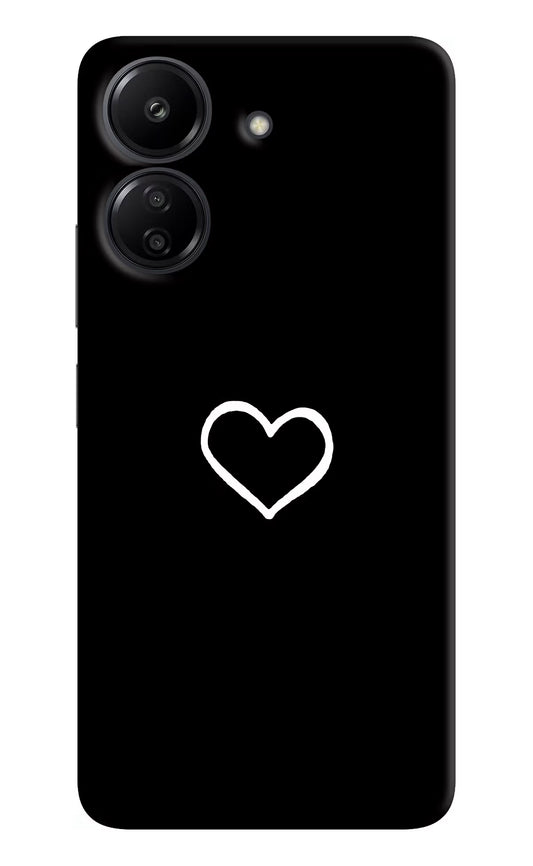 Heart Redmi 13C 4G Hard Case Back Cover by Casekaro