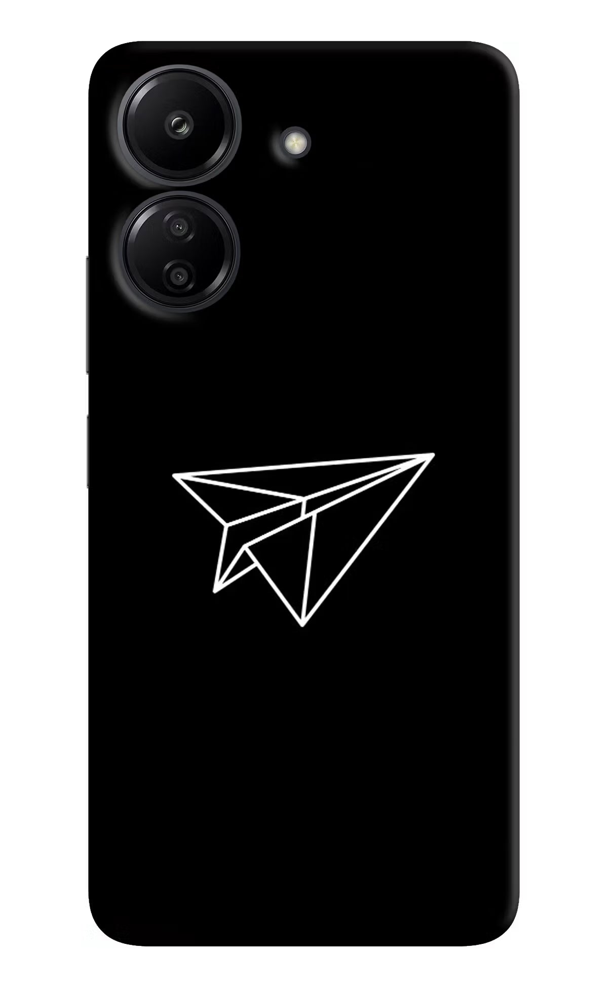 Paper Plane White Redmi 13C 4G Hard Case Back Cover by Casekaro