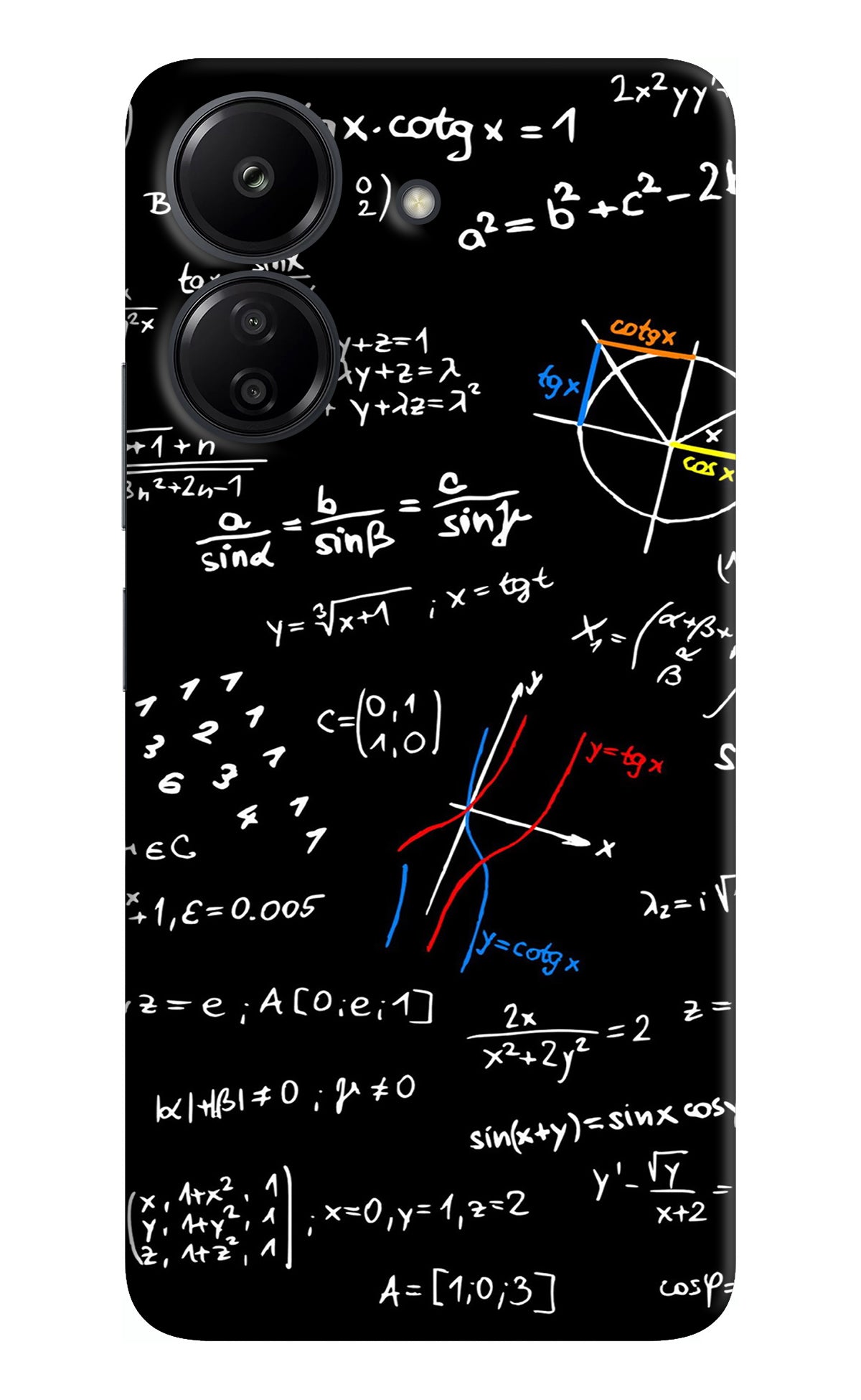 Mathematics Formula Redmi 13C 4G Back Cover