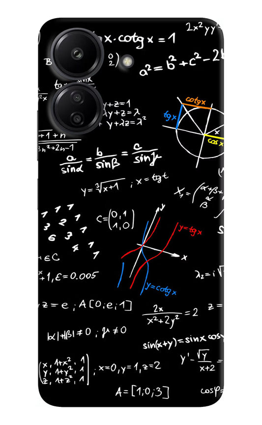 Mathematics Formula Redmi 13C 4G Hard Case Back Cover by Casekaro