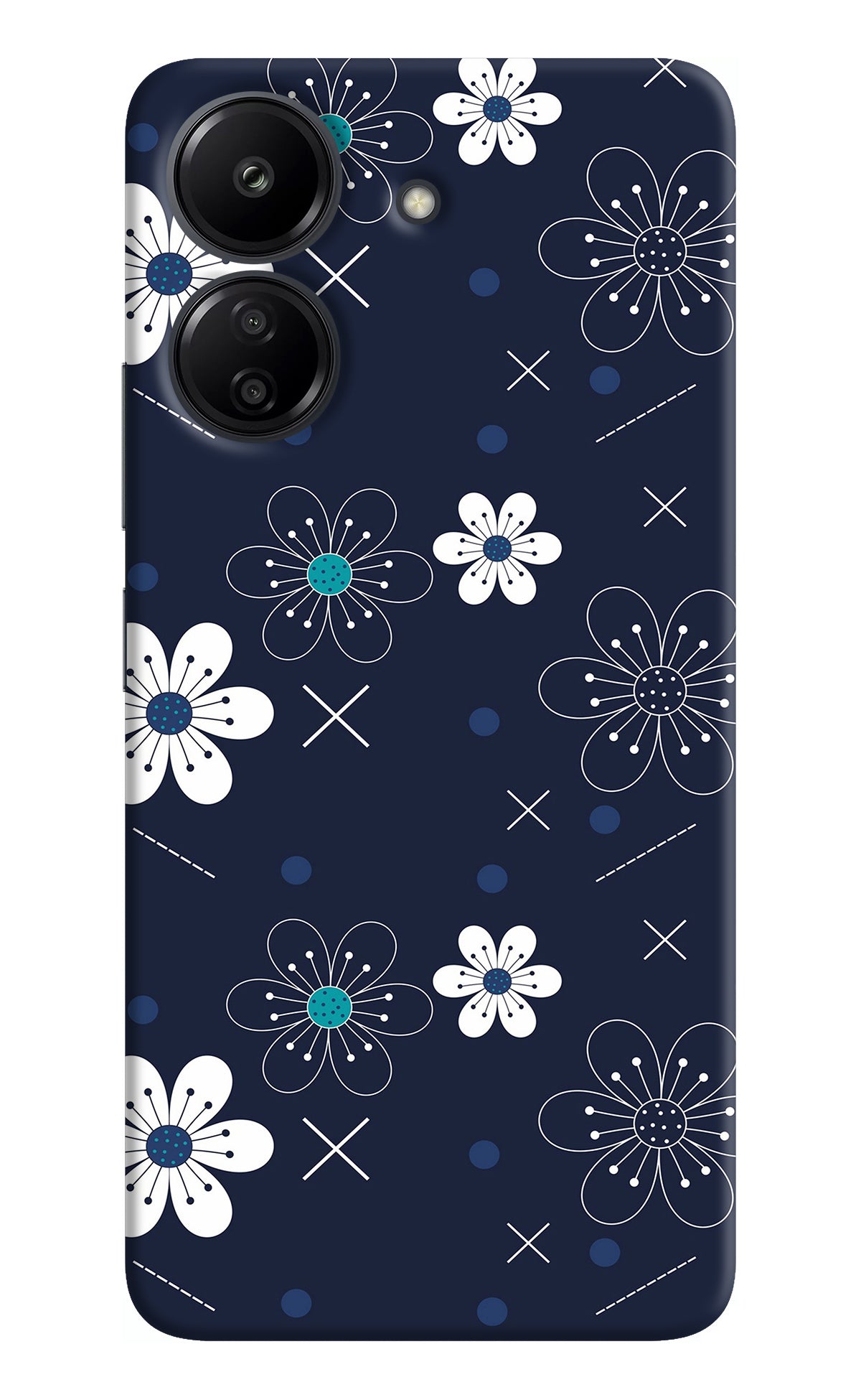 Flowers Redmi 13C 4G Back Cover