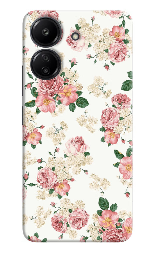 Flowers Redmi 13C 4G Hard Case Back Cover by Casekaro