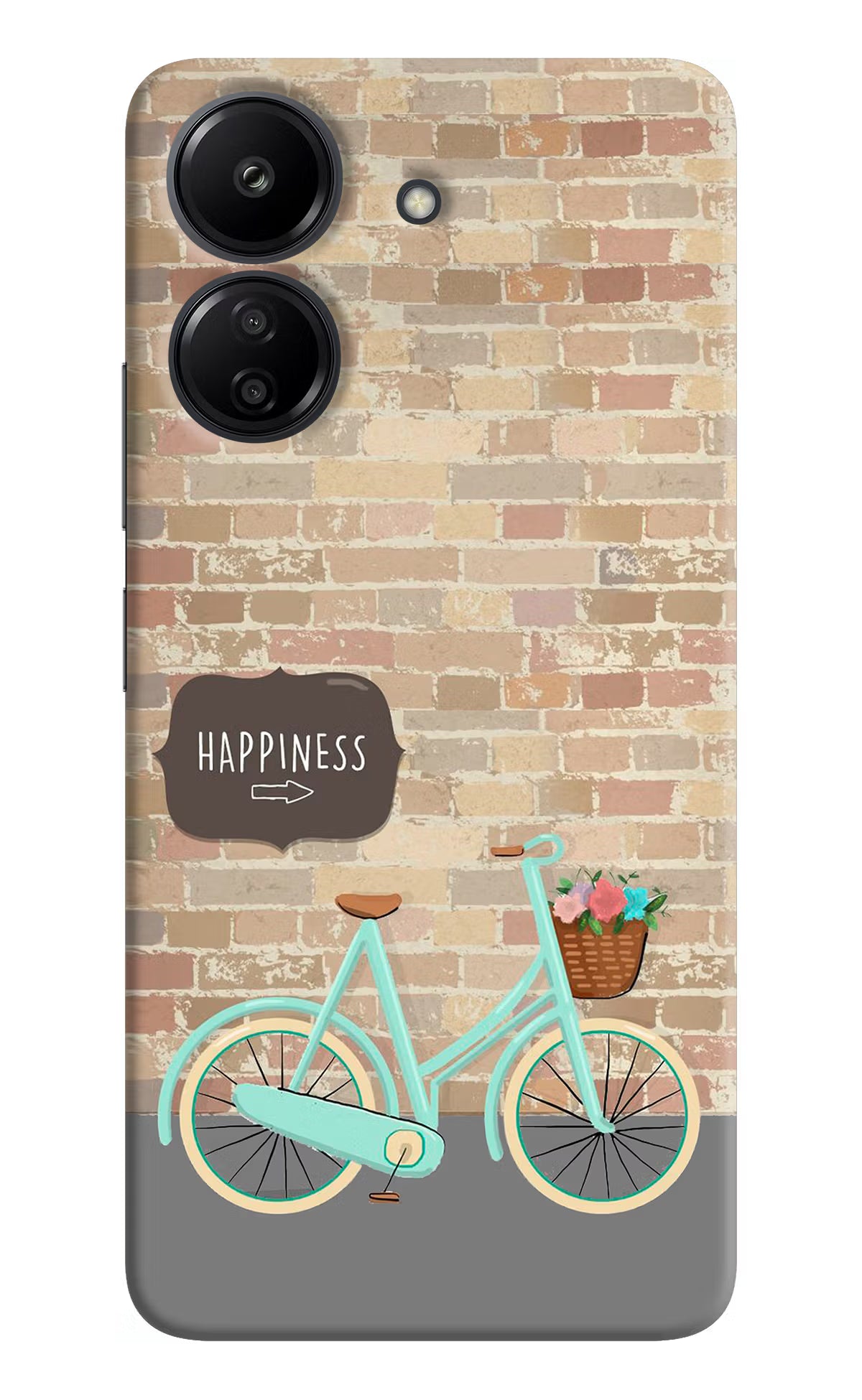 Happiness Artwork Redmi 13C 4G Hard Case Back Cover by Casekaro