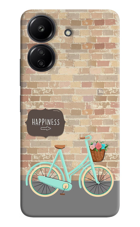 Happiness Artwork Redmi 13C 4G Hard Case Back Cover by Casekaro