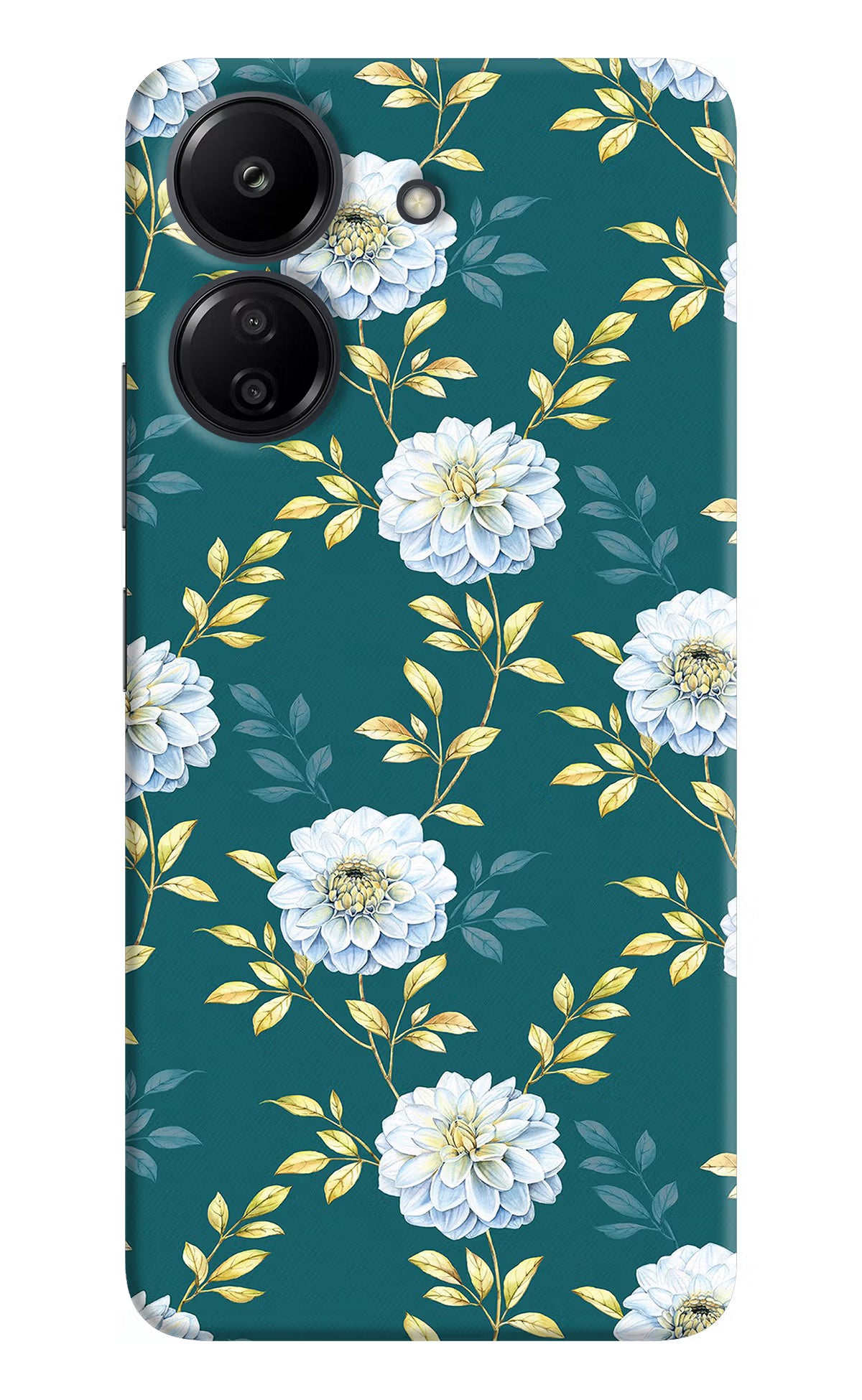 Flowers Redmi 13C 4G Hard Case Back Cover by Casekaro