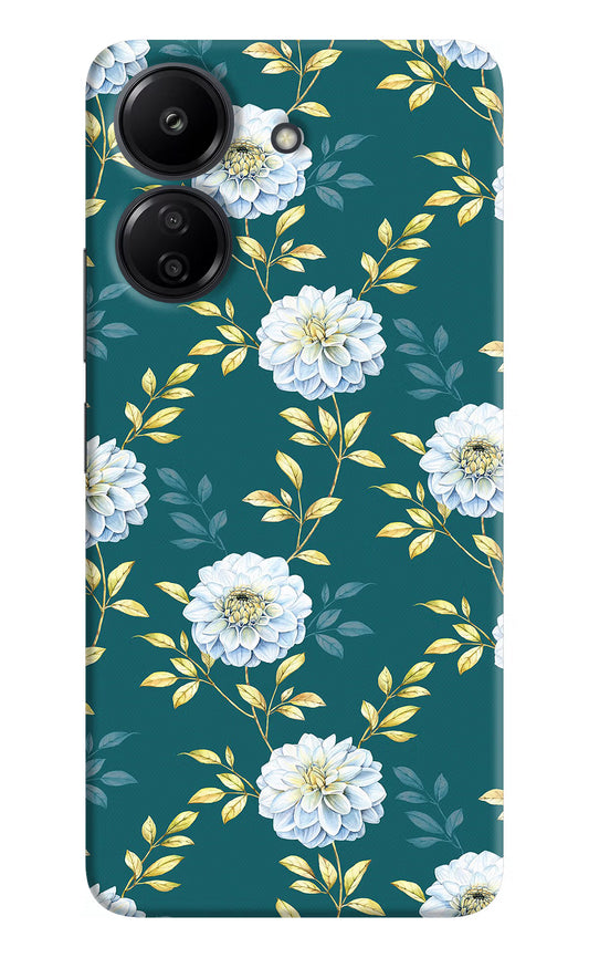 Flowers Redmi 13C 4G Hard Case Back Cover by Casekaro