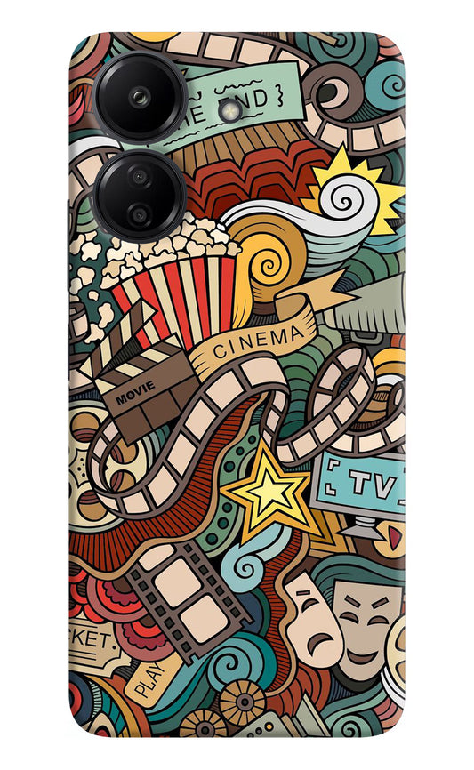 Cinema Abstract Redmi 13C 4G Hard Case Back Cover by Casekaro