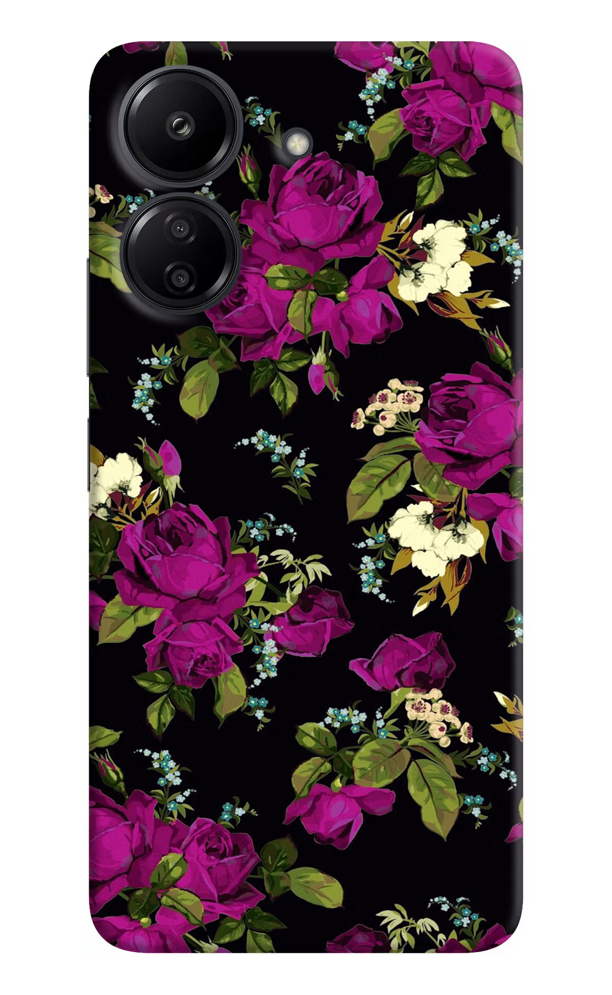 Flowers Redmi 13C 4G Hard Case Back Cover by Casekaro
