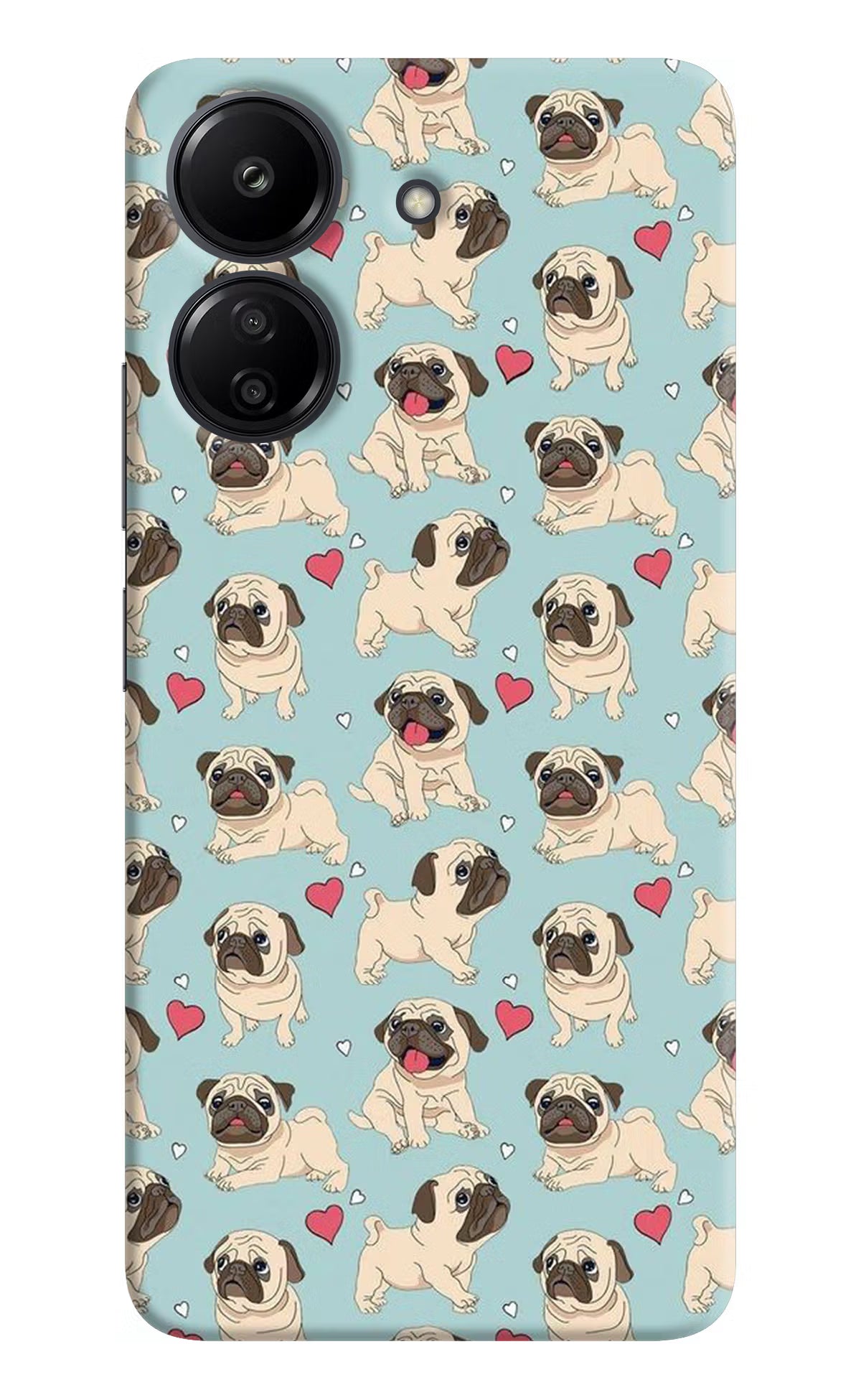 Pug Dog Redmi 13C 4G Hard Case Back Cover by Casekaro