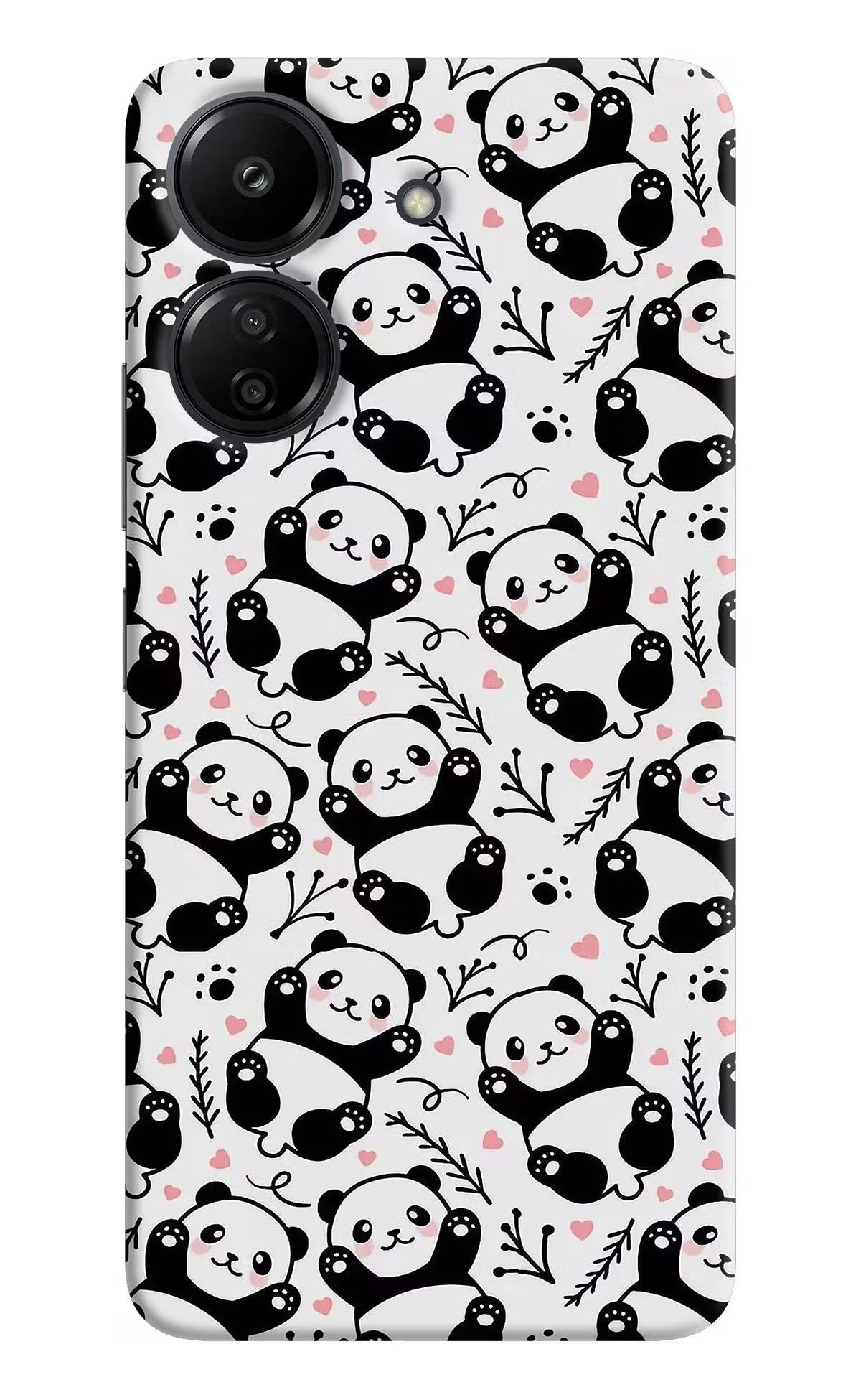 Cute Panda Redmi 13C 4G Hard Case Back Cover by Casekaro