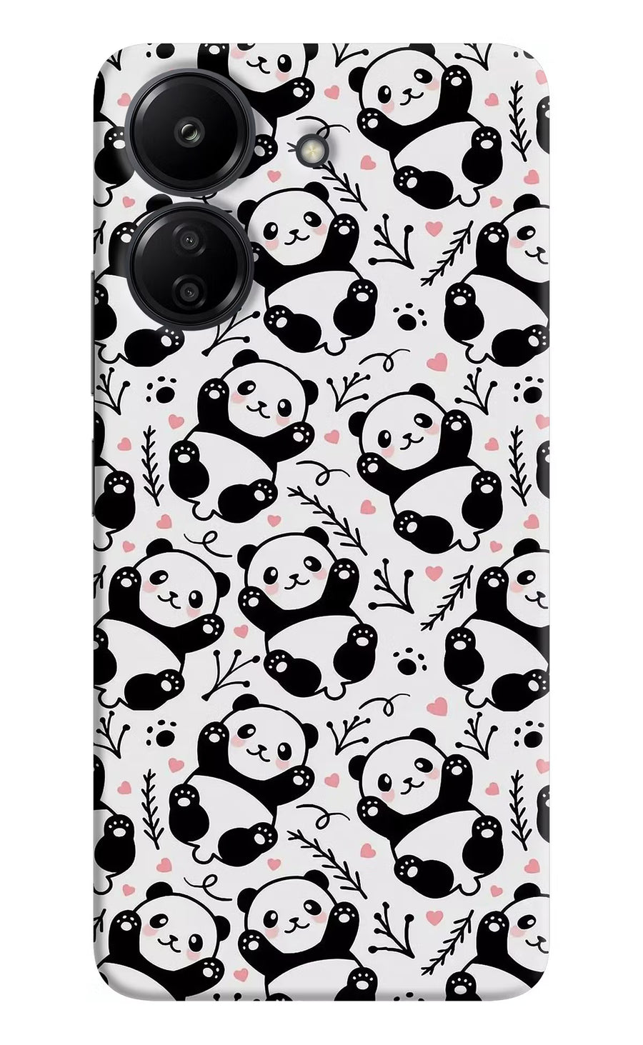 Cute Panda Redmi 13C 4G Back Cover, Hard case