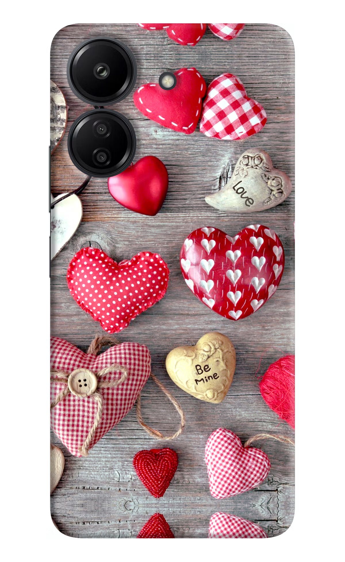 Love Wallpaper Redmi 13C 4G Hard Case Back Cover by Casekaro