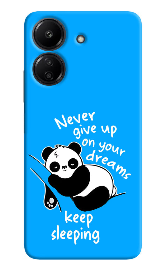 Keep Sleeping Redmi 13C 4G Hard Case Back Cover by Casekaro