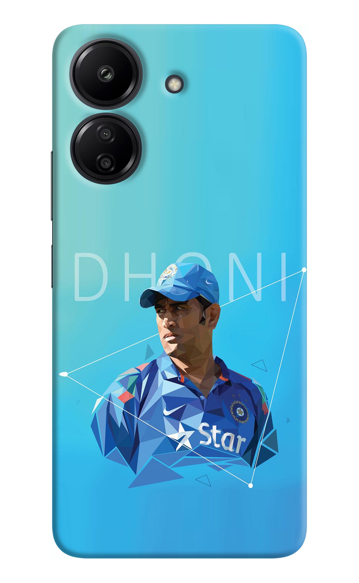 Dhoni Artwork Redmi 13C 4G Back Cover