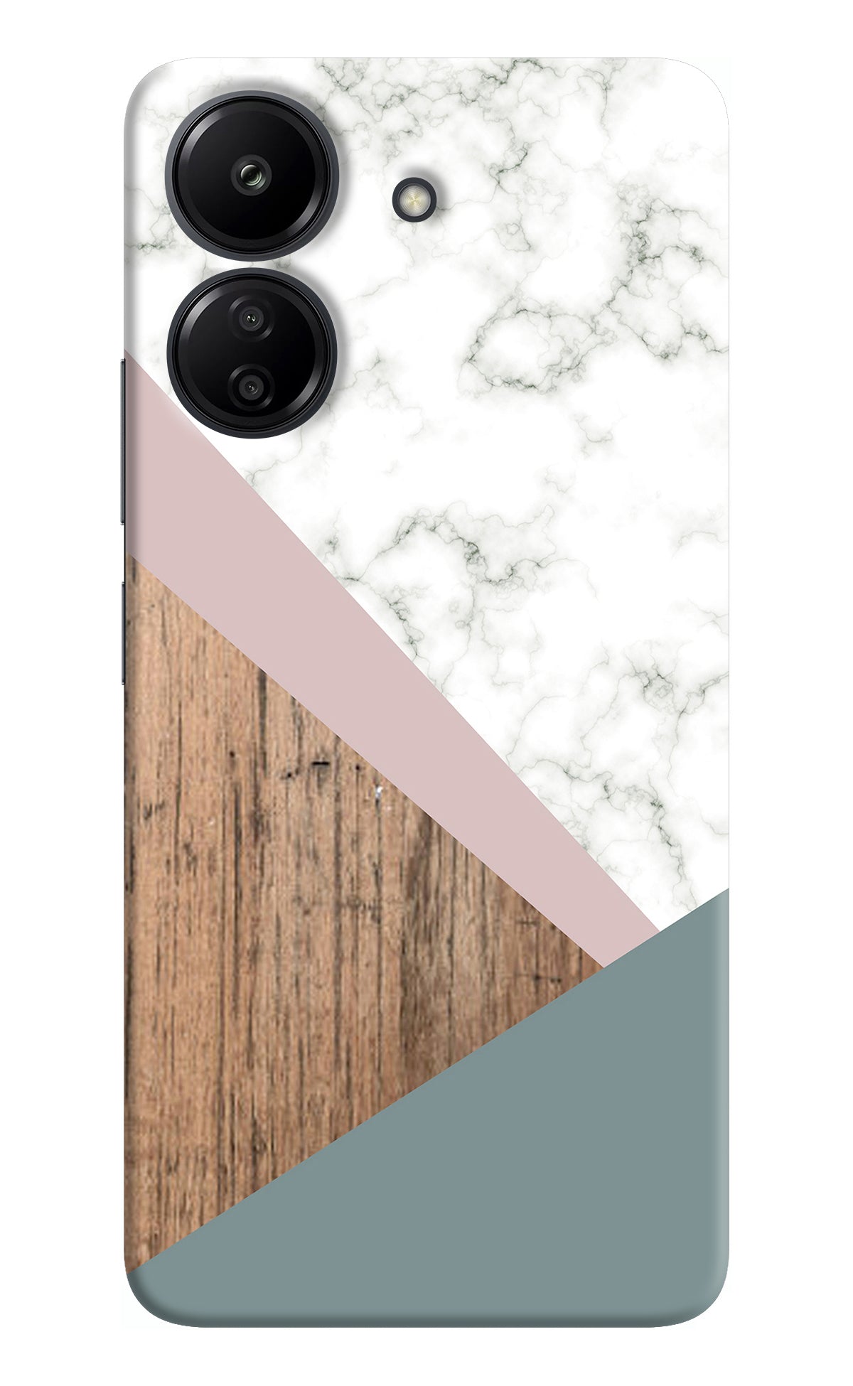 Marble wood Abstract Redmi 13C 4G Back Cover