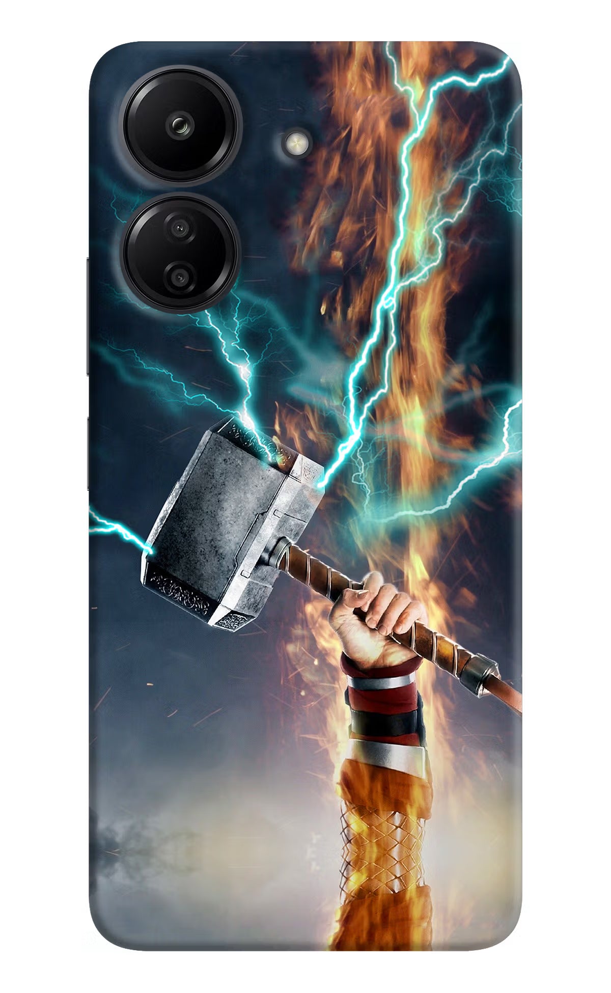 Thor Hammer Mjolnir Redmi 13C 4G Hard Case Back Cover by Casekaro
