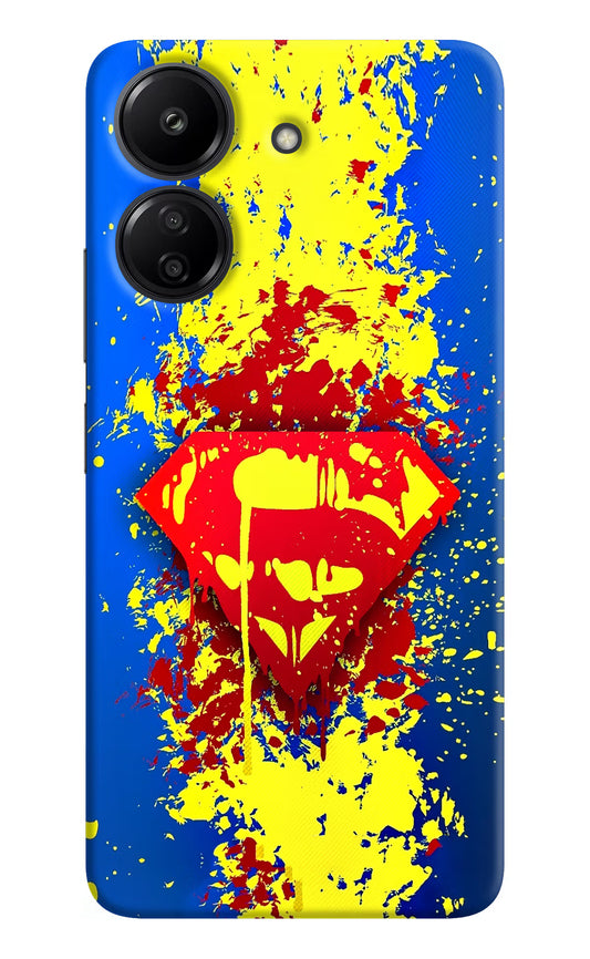 Superman logo Redmi 13C 4G Hard Case Back Cover by Casekaro