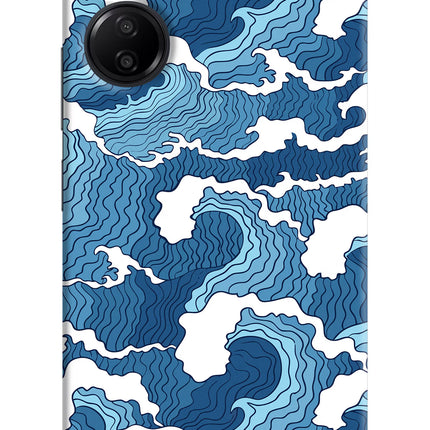 Blue Waves Redmi 13C 4G Hard Case Back Cover by Casekaro