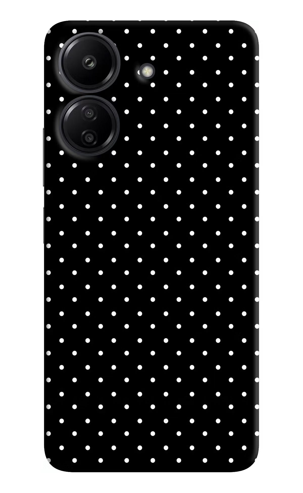 White Dots Redmi 13C 4G Hard Case Back Cover by Casekaro