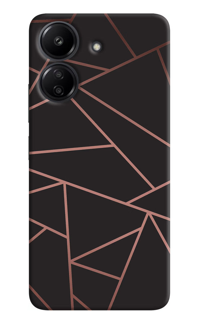 Geometric Pattern Redmi 13C 4G Hard Case Back Cover by Casekaro