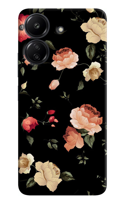 Flowers Redmi 13C 4G Back Cover