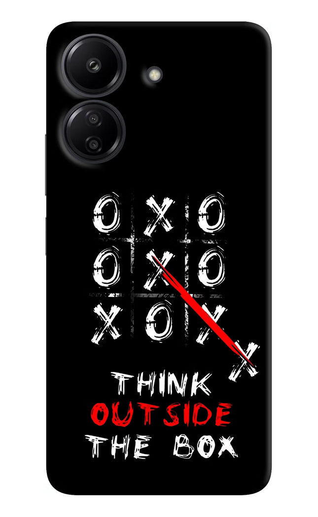 Think out of the BOX Redmi 13C 4G Hard Case Back Cover by Casekaro