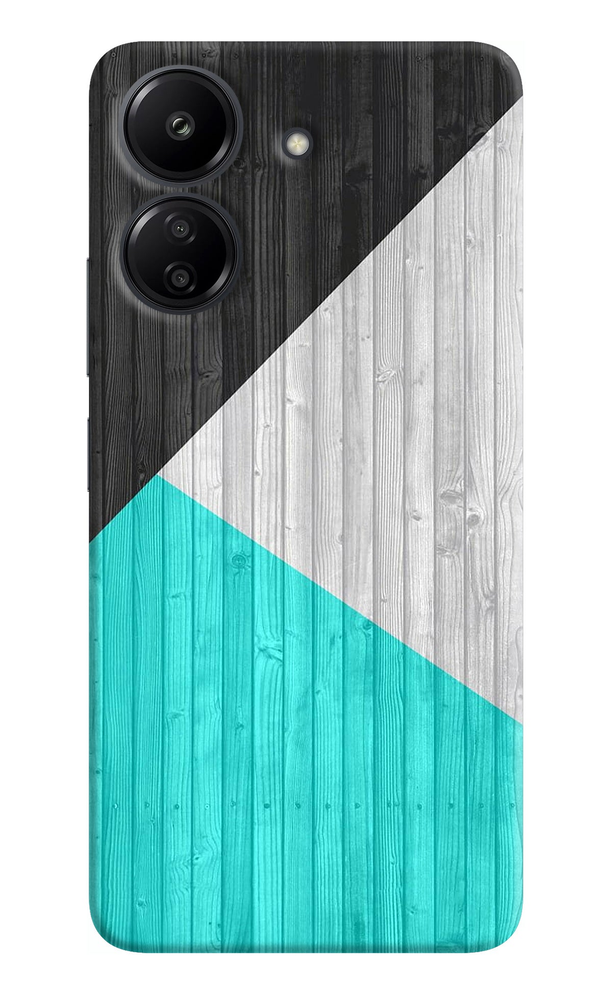 Wooden Abstract Redmi 13C 4G Back Cover