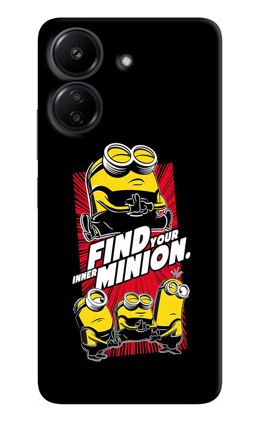 Find your inner Minion Redmi 13C 4G Hard Case Back Cover by Casekaro