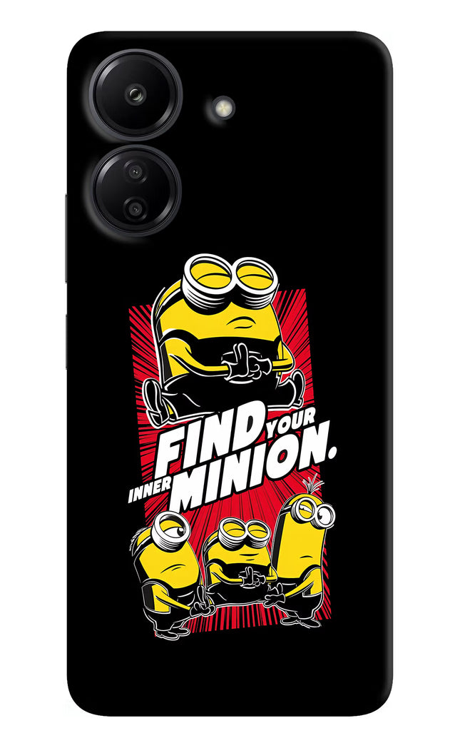 Find your inner Minion Redmi 13C 4G Hard Case Back Cover by Casekaro