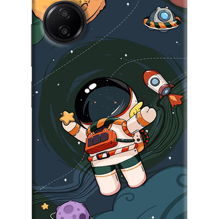 Cartoon Astronaut Redmi 13C 4G Hard Case Back Cover by Casekaro