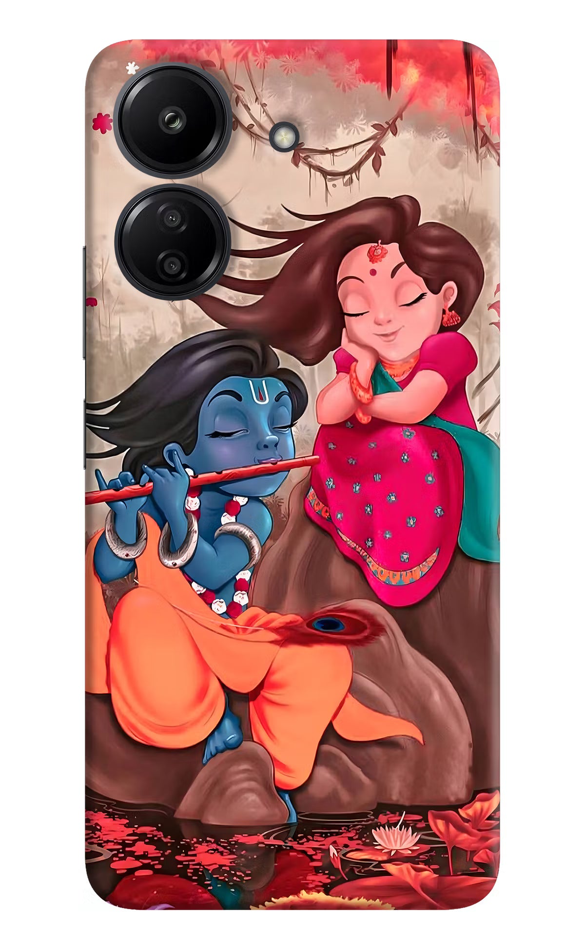 Radhe Krishna Redmi 13C 4G Hard Case Back Cover by Casekaro