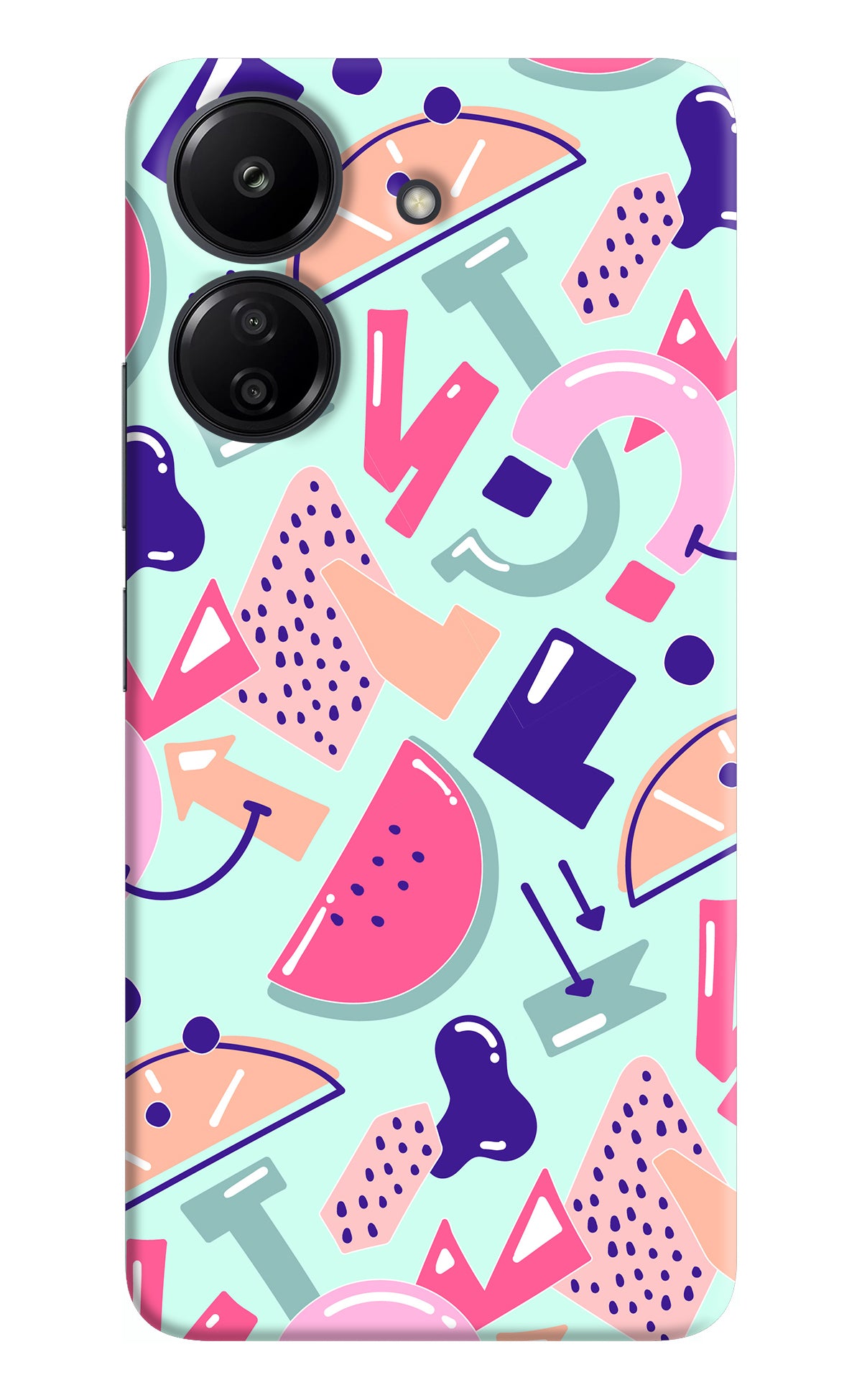 Doodle Pattern Redmi 13C 4G Back Cover