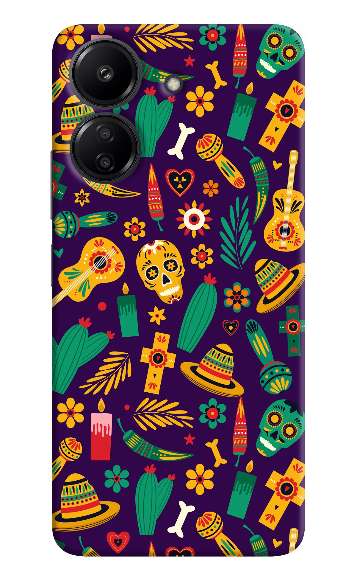 Mexican Artwork Redmi 13C 4G Back Cover