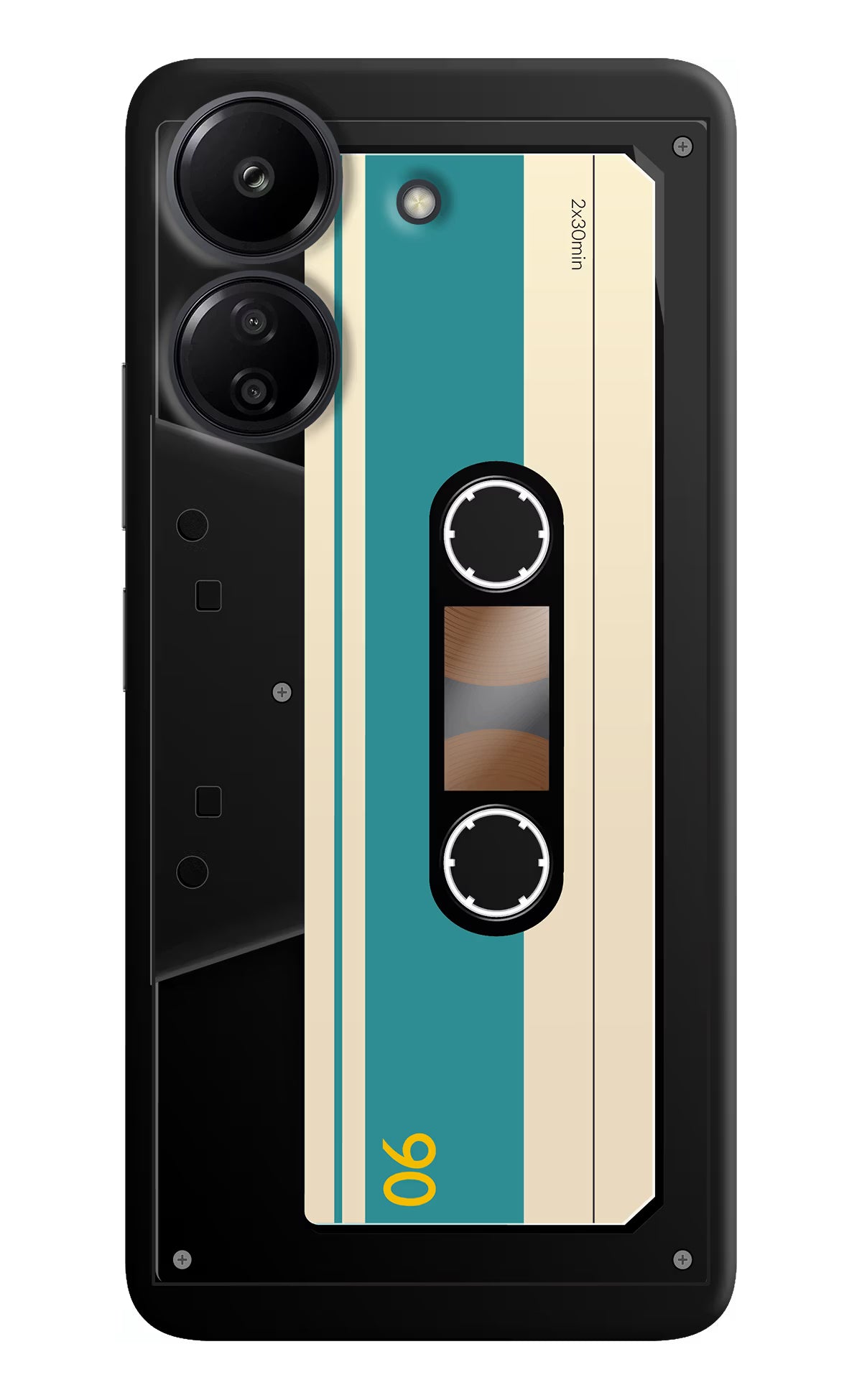 Cassette Redmi 13C 4G Hard Case Back Cover by Casekaro