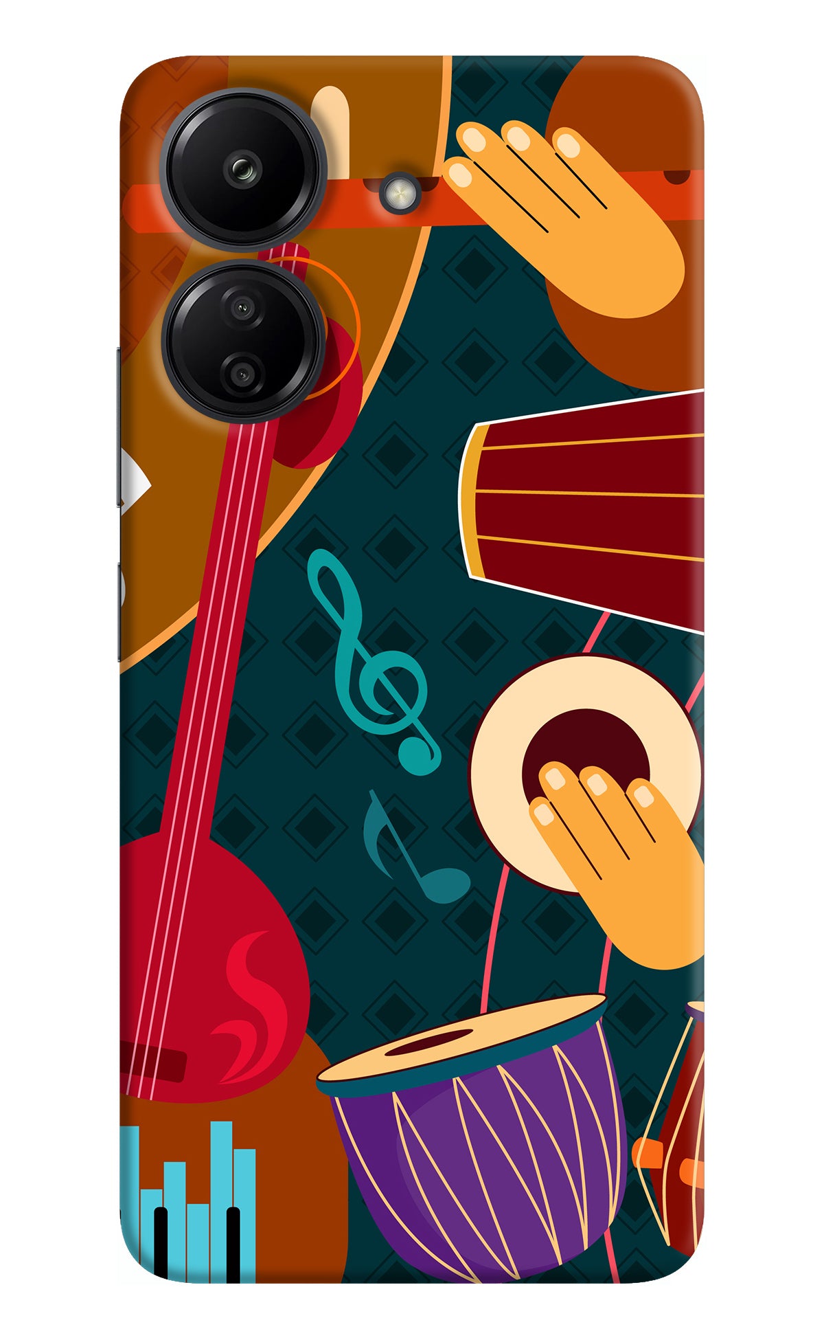 Music Instrument Redmi 13C 4G Back Cover