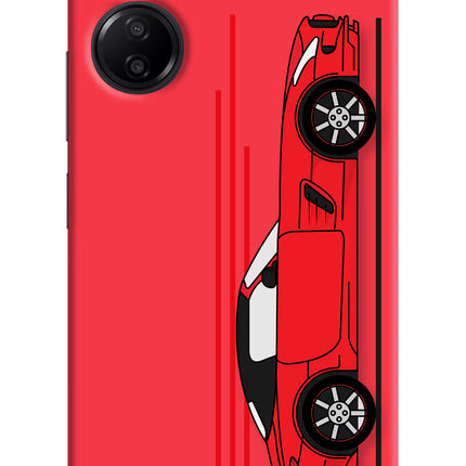 Red Velocity Redmi 13C 4G Hard Case Back Cover by Casekaro