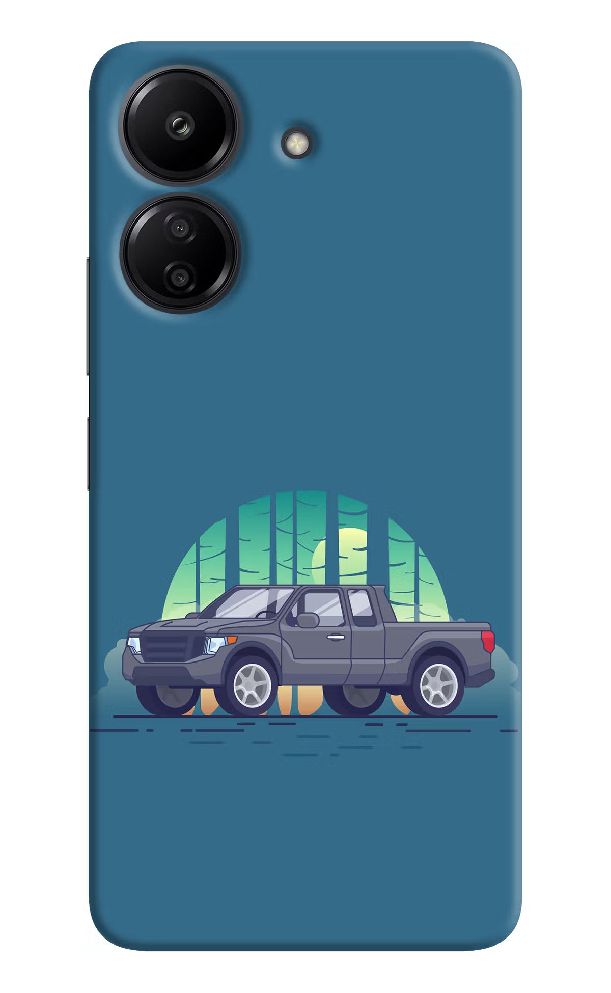 Retro Garage Vibe Redmi 13C 4G Hard Case Back Cover by Casekaro