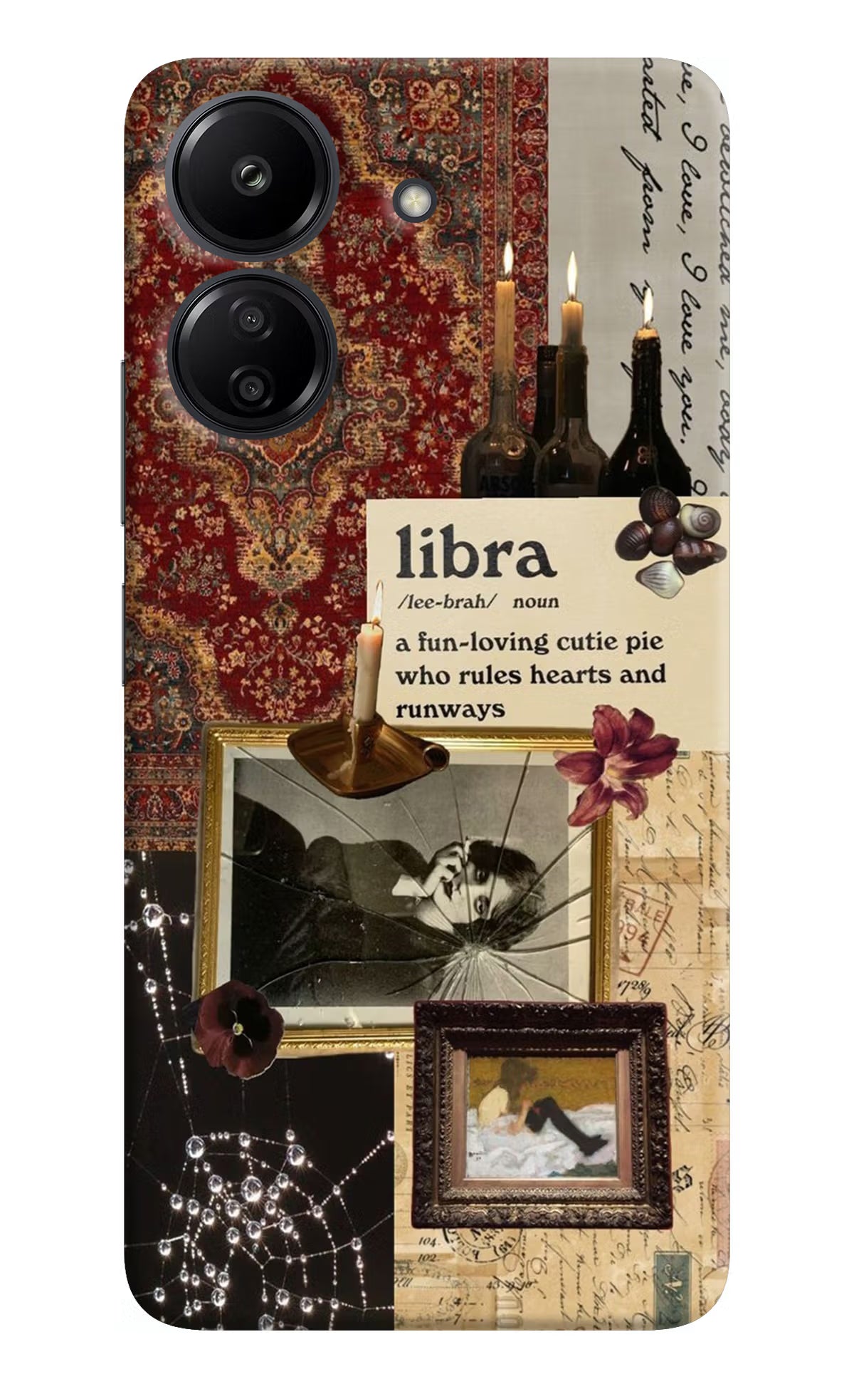 Libra Zodiac Redmi 13C 4G Hard Case Back Cover by Casekaro
