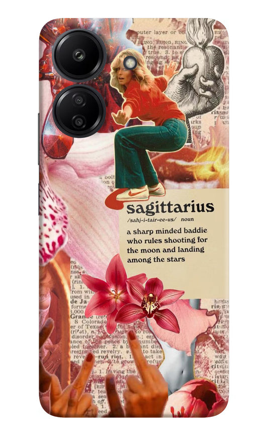 Sagittarius Zodiac Redmi 13C 4G Hard Case Back Cover by Casekaro